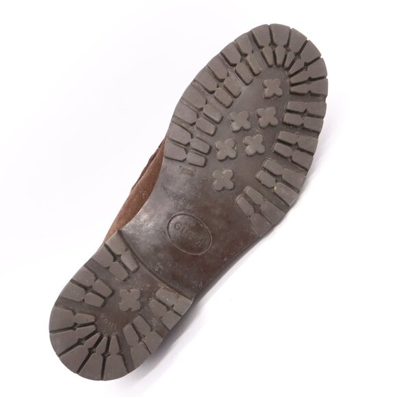 Gucci Brown Suede Horsebit Slip On Ankle Boots Mens Size 9 D(Med) Shoes - Picture 10 of 16